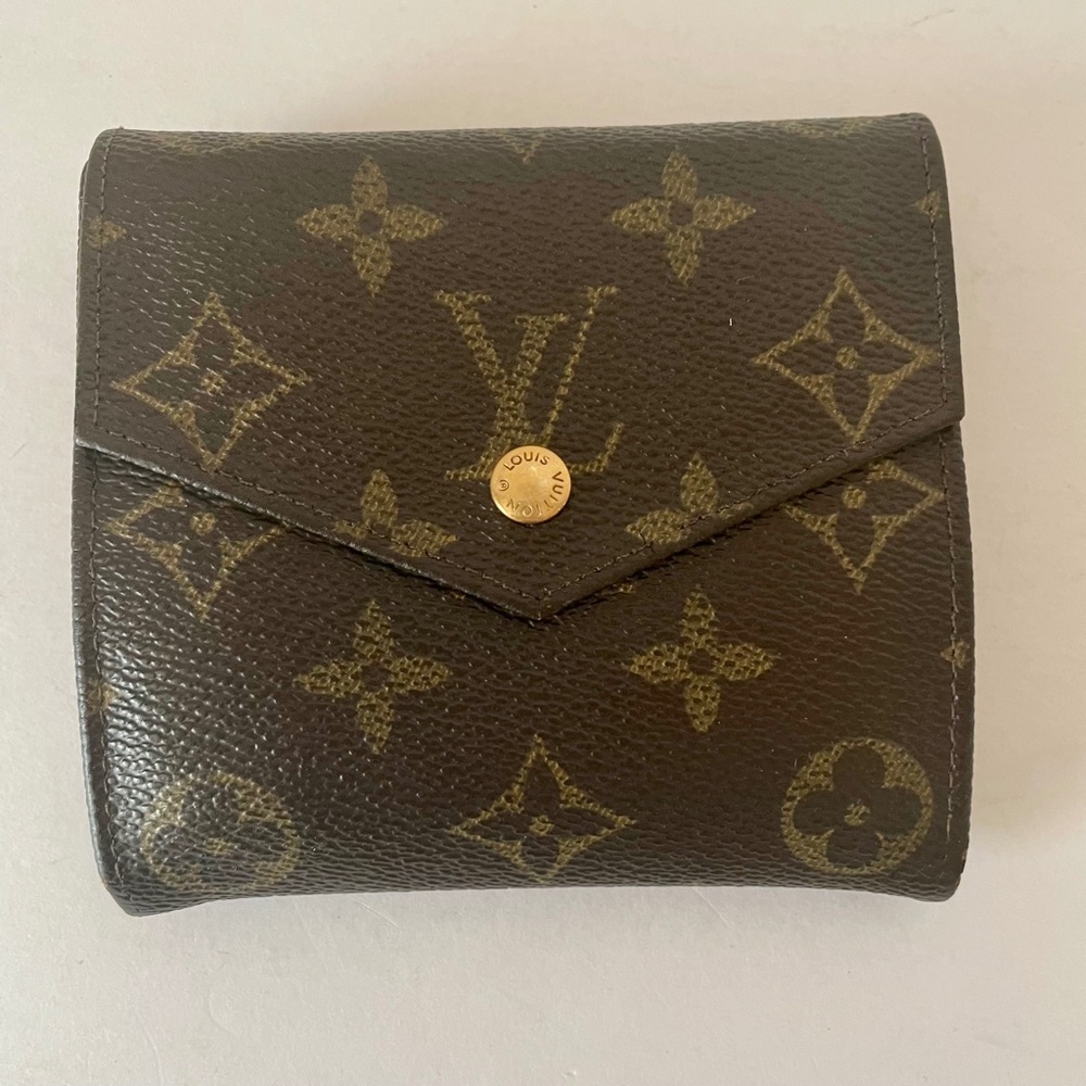 Louis Vuitton Monogram Elise Double Sided Snap Wallet LV Vintage - Picture 3 of 16